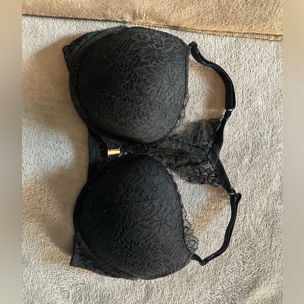 Black Front Clip Bra